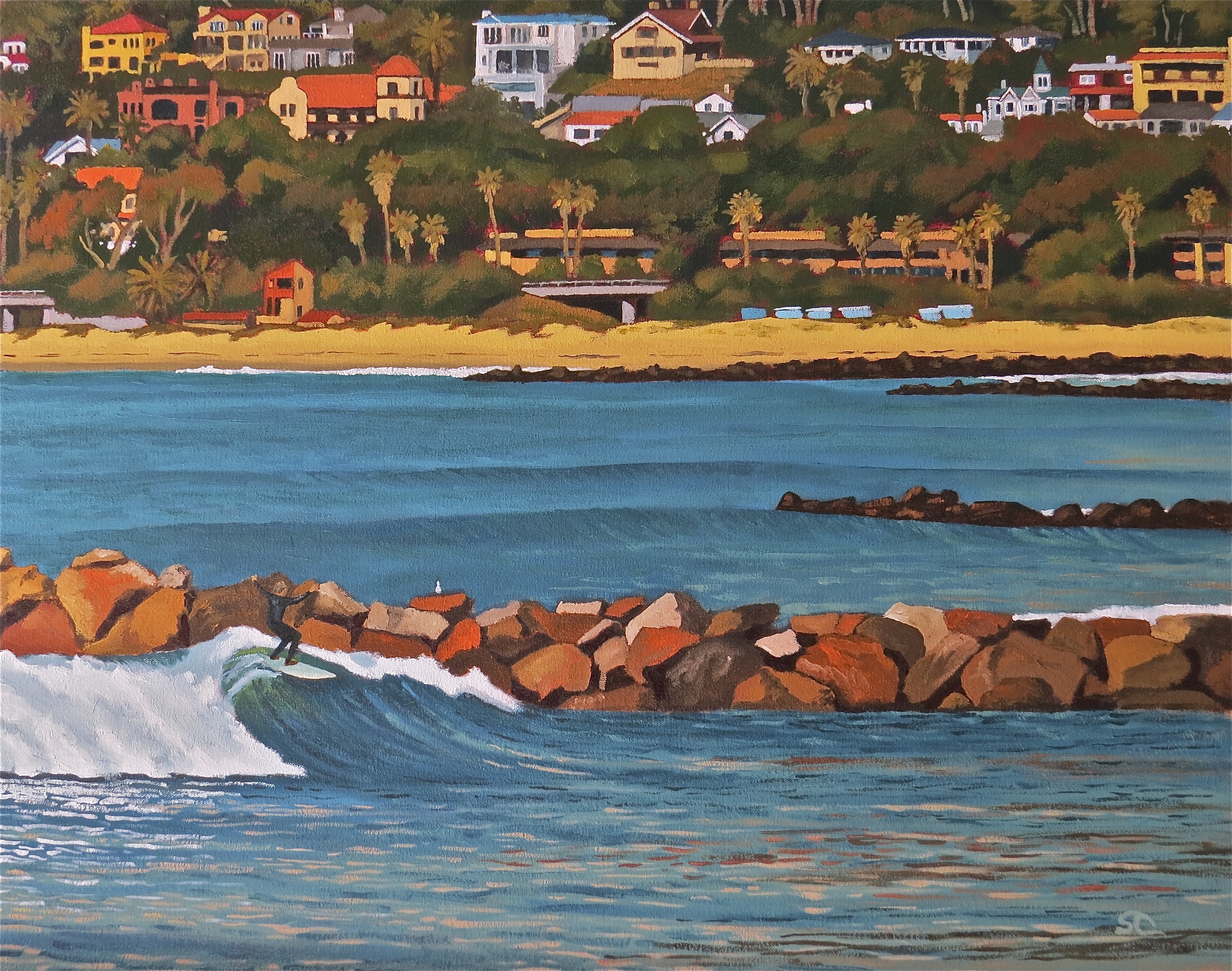 "Costa Azul, Ventura" oil on canvas 24 x 30  SOLD