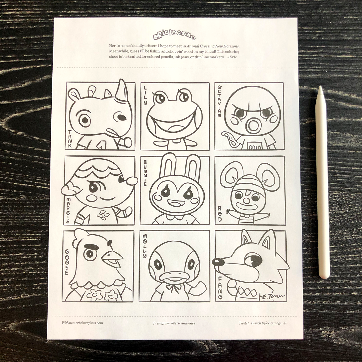 64 Coloring Pages Animal Crossing  Latest