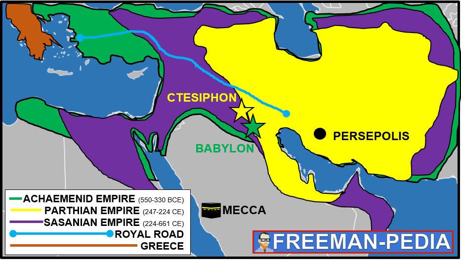 Persian Empire Map Timeline