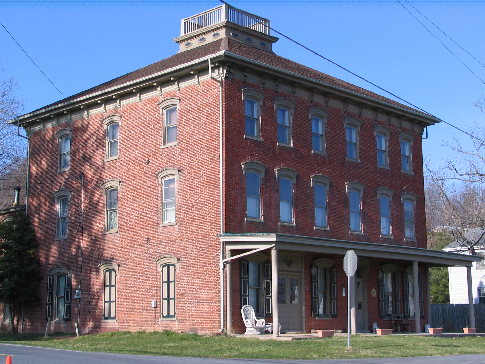   At first, tents were stored in the front room of the historic Durlach Hotel.  