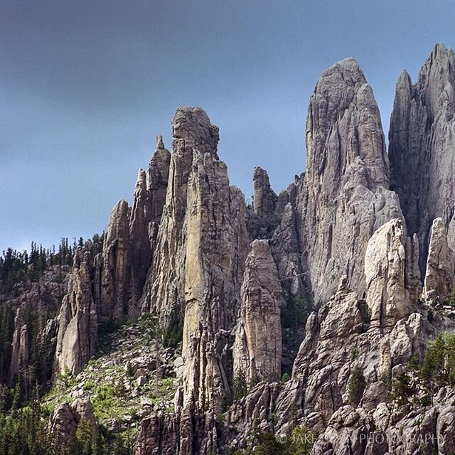 📍Needles Highway, Black Hills
📸 Pentax 645 w/400mm 5.6
🎞 Kodak Portra 400

Taken along the needles highway (SD-87) in the Black Hills of South Dakota. I had to use the 400mm telephoto to cut out the tall trees from the valley.