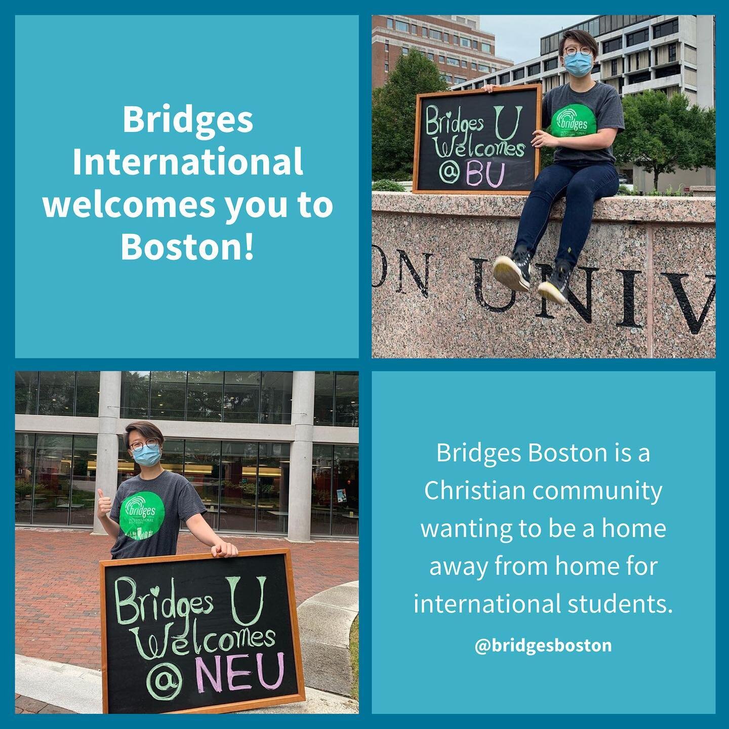 International students, welcome to Boston! Get connected to Bridges Boston to join fun activities and make new friends as you begin your semester!⁣
⁣
Cru Boston partners with Bridges International (@bridgesinternational) to serve, promote social conn