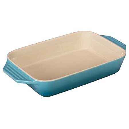 Le Creuset Stoneware Rectangular Dish, 1.8 qt. (10.5" x 7"), Caribbean