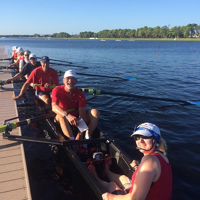 Mixed Masters racing on the final day of @wrmr2018 - oh, and de-rigging and trailer loading!  #coxearlycoxoften #coxing #rowing #fisa #usrowing #WRMasters #sarasota2018