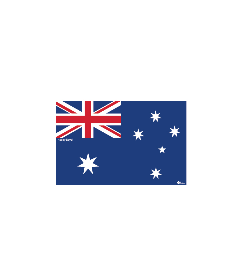 Australia Flag Sticker — Explore+Engage+Enjoy