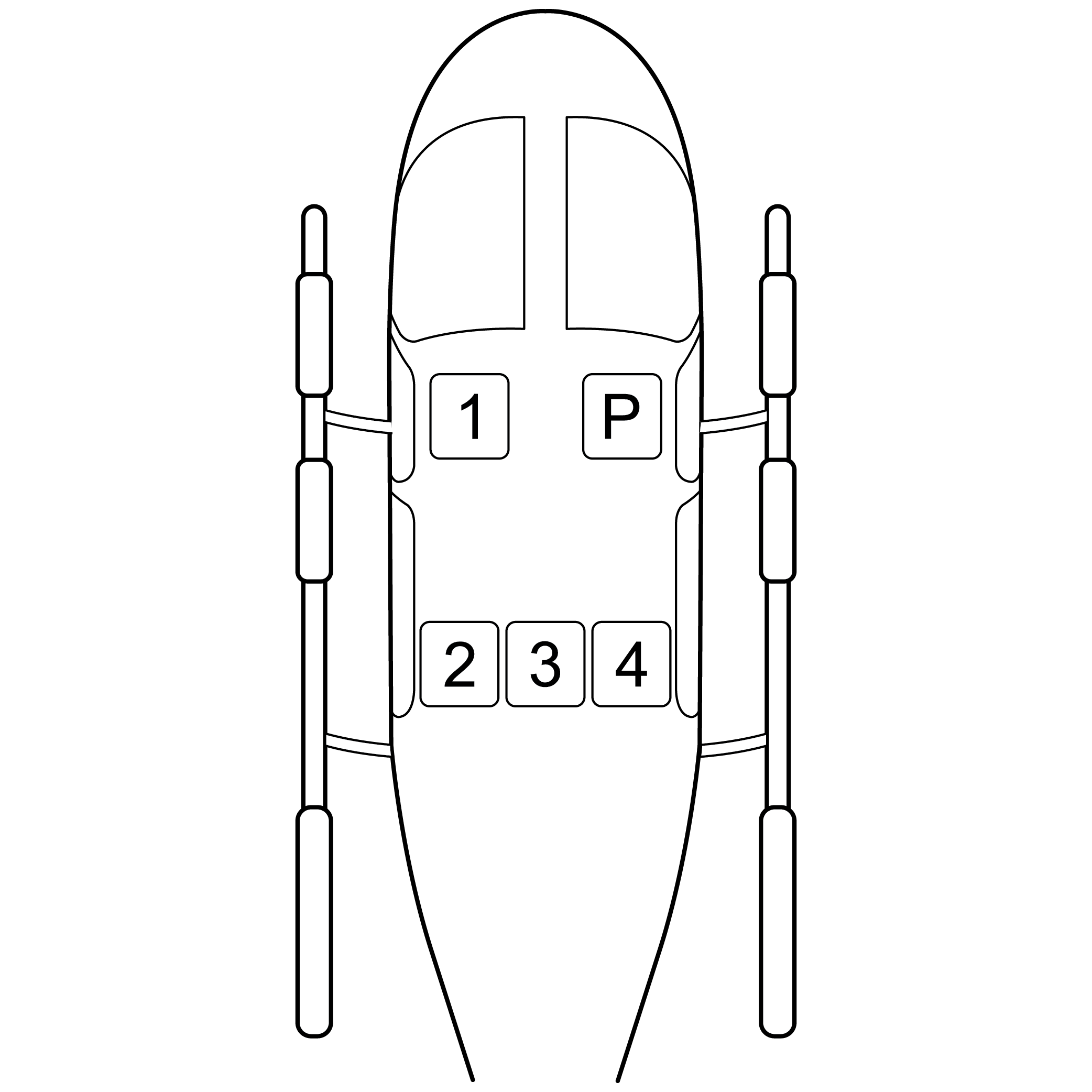 4-Passenger Helicopter:<br>Max Weight 750lbs