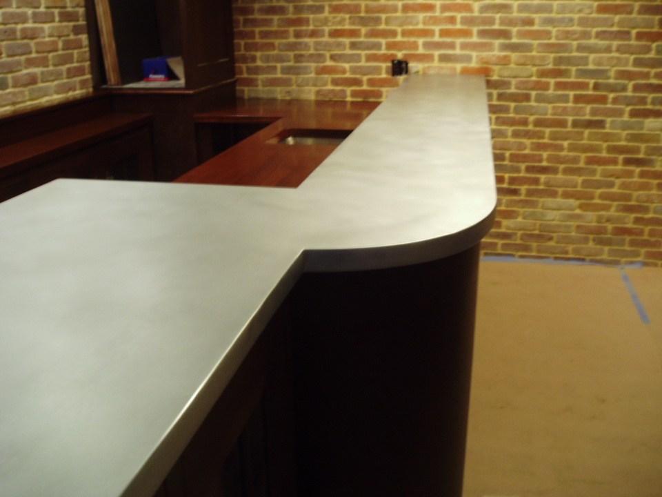 Custom Zinc Bar Top