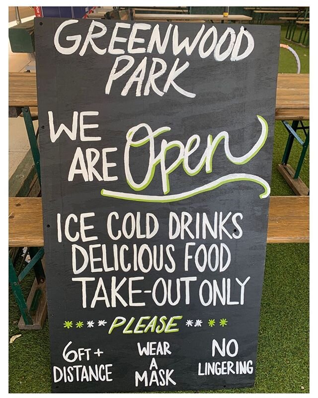 What a beautiful weekend to start our take out food and drink program. We hope to see you soon. Thank you again for all the support you&rsquo;ve shown us through this entire situation. 12pm to 6pm. Come say hello. ❤️