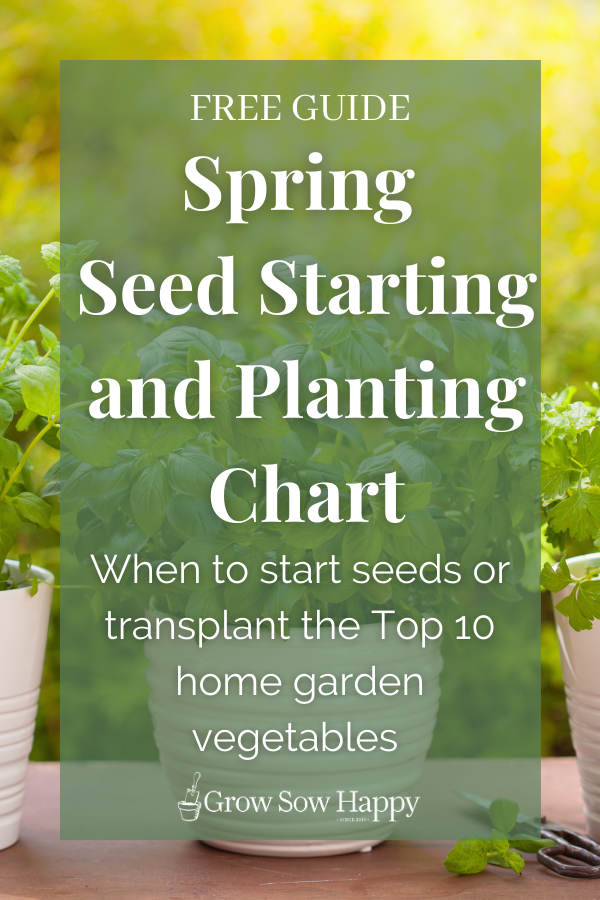 Spring Planting Chart — Grow Sow Happy