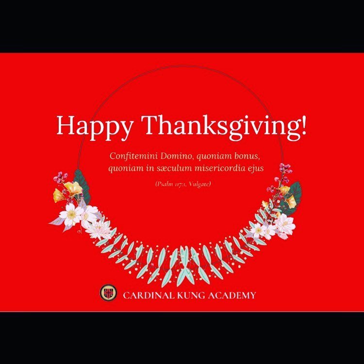 confitemini Domino quoniam bonus quoniam in saeculum misericordia ejus -Ps 117:1.  Happy Thanksgiving from