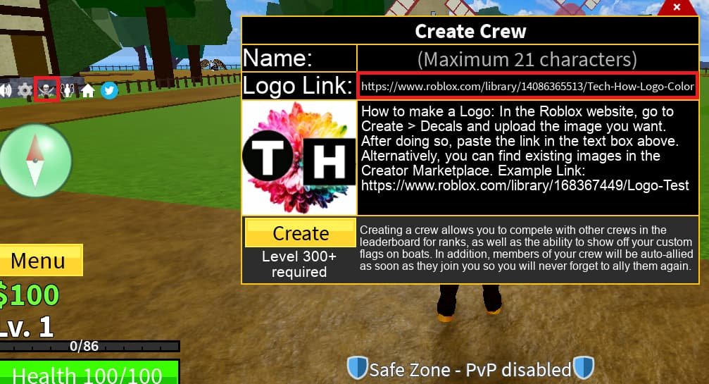 How To Create A Crew Logo in Blox Fruits (Get Decal Link) — Tech How