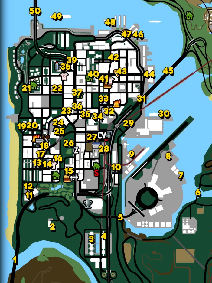 Grand Theft Auto San Andreas Definitive Edition All Snapshot Locations ...