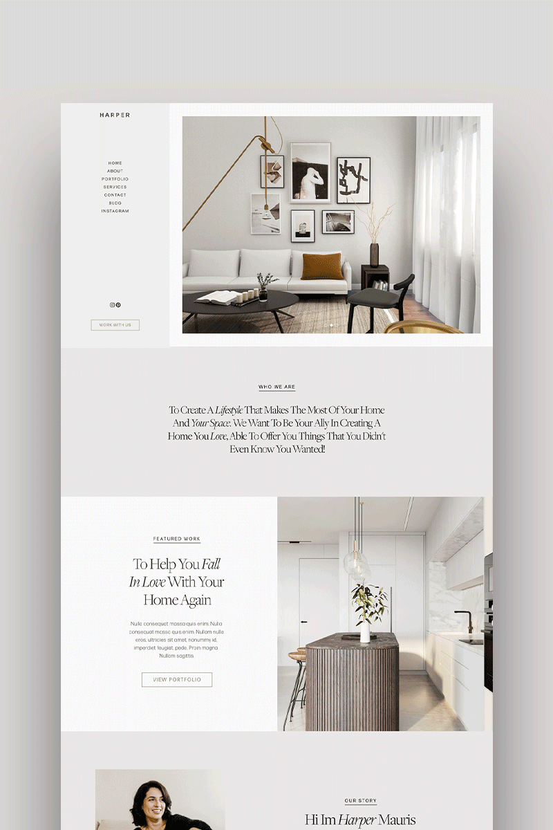 Harper - Squarespace 7.1 Template