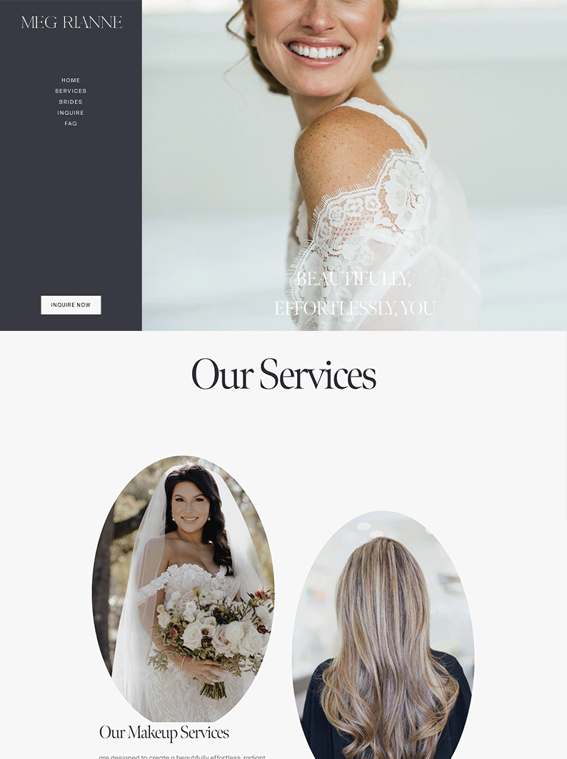 Website Template Squarespace 7.1 / Designer Personal Portfolio Site for Service / coaching template / Female Coach website Business Website (Copy)