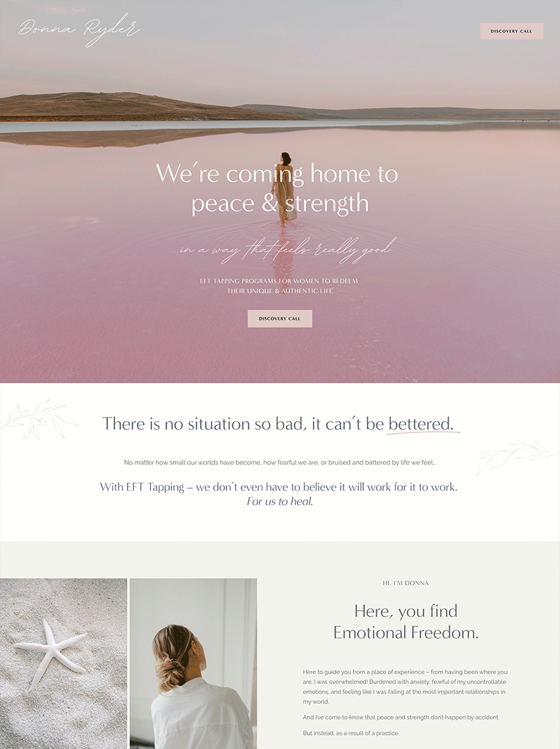 Website Template Squarespace 7.1 / Designer Personal Portfolio Site for Service / coaching template / Female Coach website Business Website (Copy) (Copy)