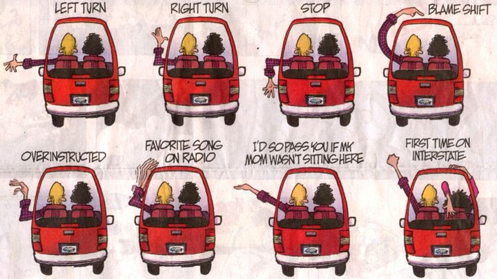 Universal Vehicle Spotter Hand Signals