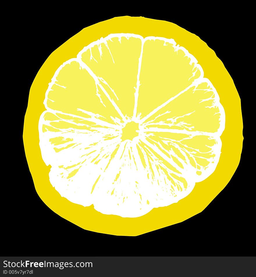 A slice of citrus fruit on a black backgroung - a slice of lemon See an ORANGE SLICE here See an LIME SLICE here See an GRAPEFRUIT SLICE here See FOUR FRUIT SLICES here. A slice of citrus fruit on a black backgroung - a slice of lemon See an ORANGE SLICE here See an LIME SLICE here See an GRAPEFRUIT SLICE here See FOUR FRUIT SLICES here