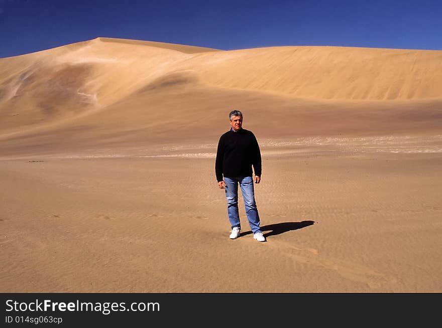 Walking in the desert