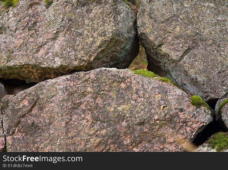 Aged stone wall background