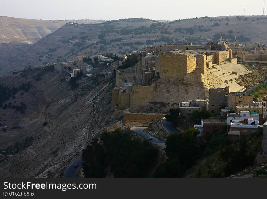 This castle is located in the city of Karak, about 150 km south of Amman (The capital of Jordan) middle east, and about 50km est of the Dead Sea. Karak sits 900m above sea level, The city today is home to around 150,000 people. This castle is located in the city of Karak, about 150 km south of Amman (The capital of Jordan) middle east, and about 50km est of the Dead Sea. Karak sits 900m above sea level, The city today is home to around 150,000 people