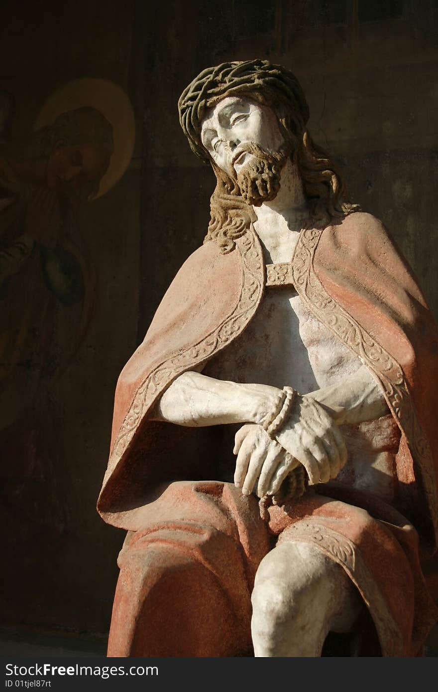 Statue of Jesus Christ at a cathedral in Austria