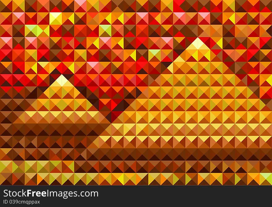 Gold pyramides. Abstract vector illustration. Gold pyramides. Abstract vector illustration