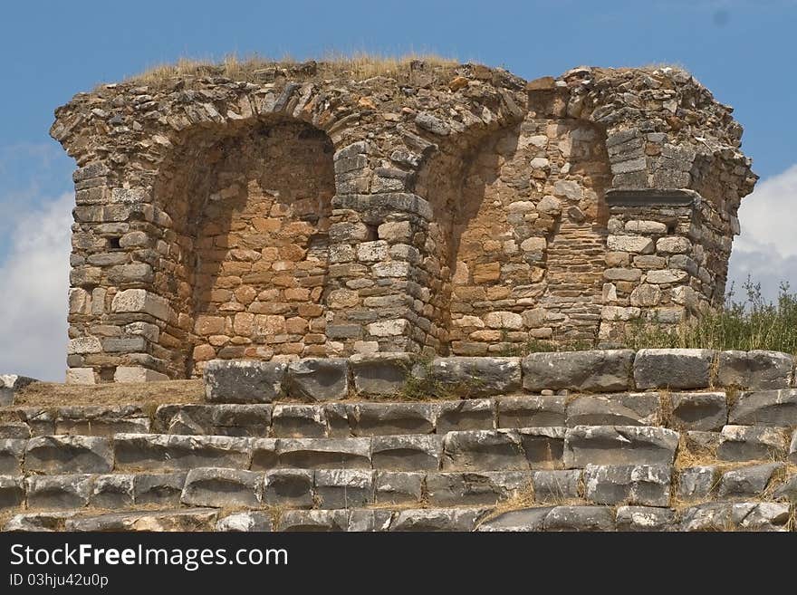 Ancient Ruins Stairs Turkey Europe. Ancient Ruins Stairs Turkey Europe