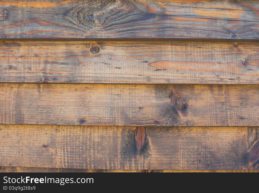 Closeup of horizontal wooden fence panels. Closeup of horizontal wooden fence panels