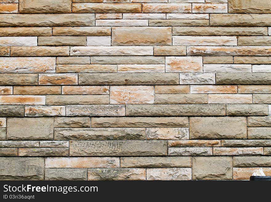 Stone brick wall background