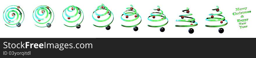 In this sequence, the Dreamstime's logo becomes a Christmas tree with bowls. The Christmas wishes at the end of the sequence. In this sequence, the Dreamstime's logo becomes a Christmas tree with bowls. The Christmas wishes at the end of the sequence.