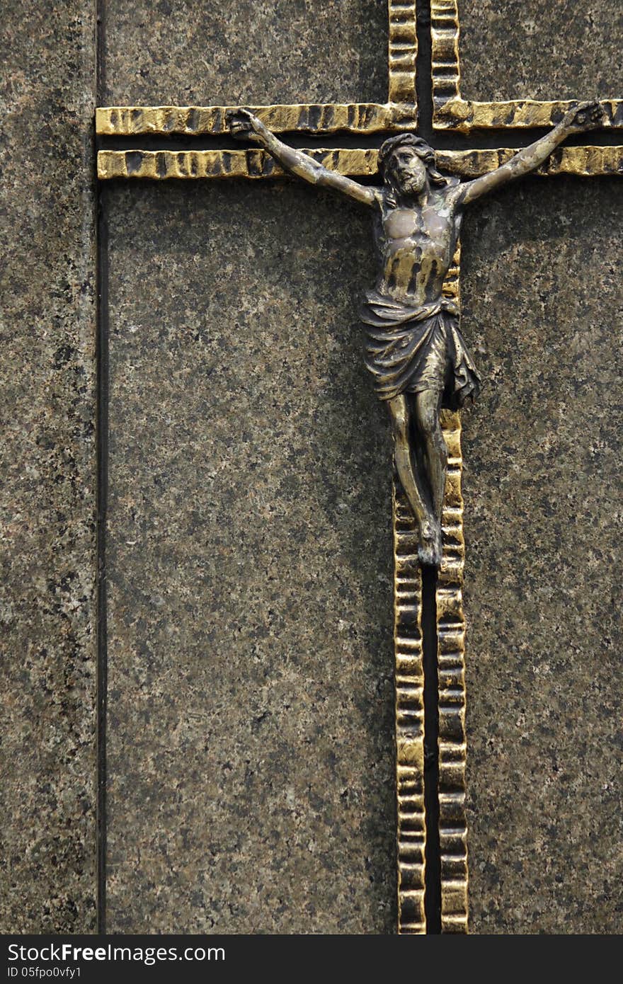 Holy cross with crucified Jesus Christ (Lviv, Ukraine)