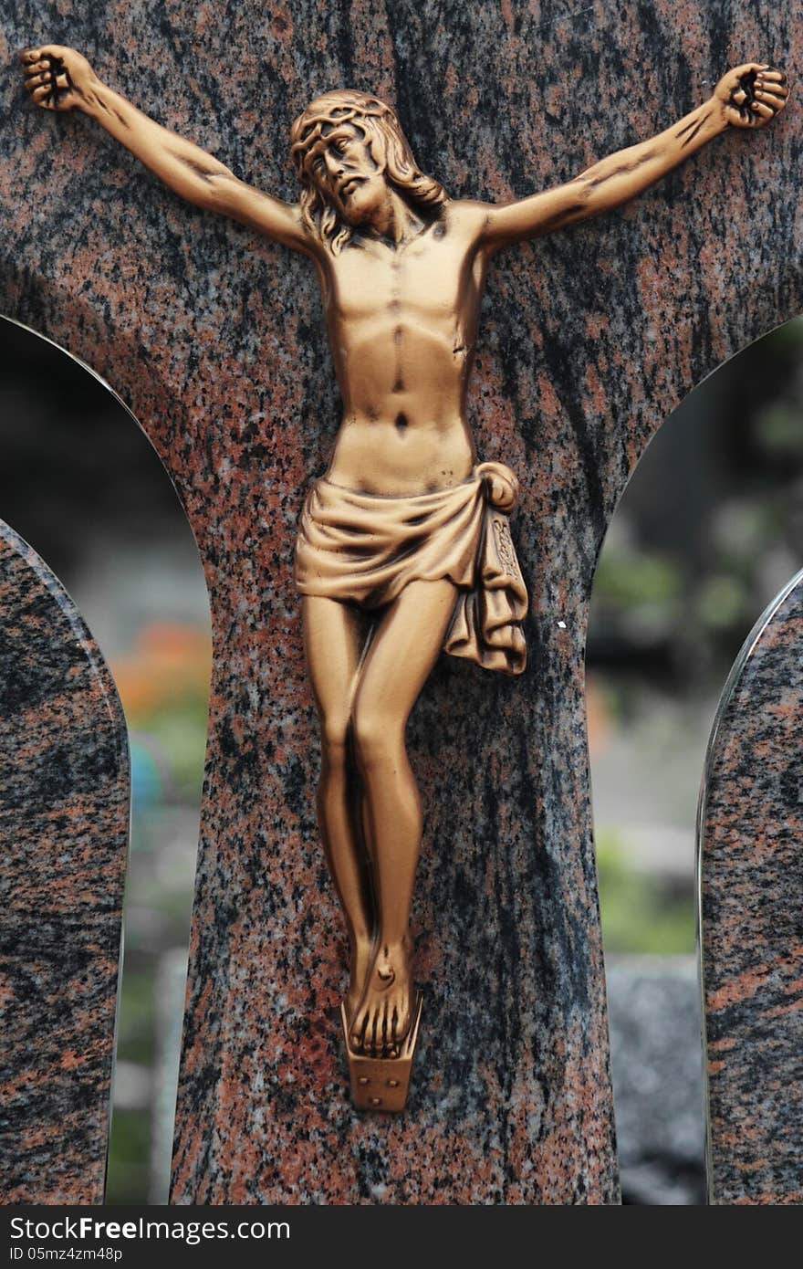 Detail of sculpture of Jesus Christ