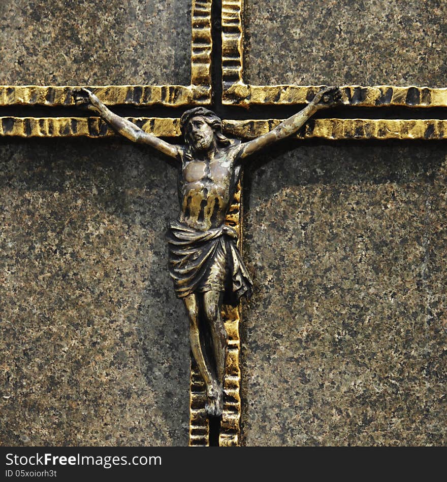 Holy cross with crucified Jesus Christ (Lviv, Ukraine)