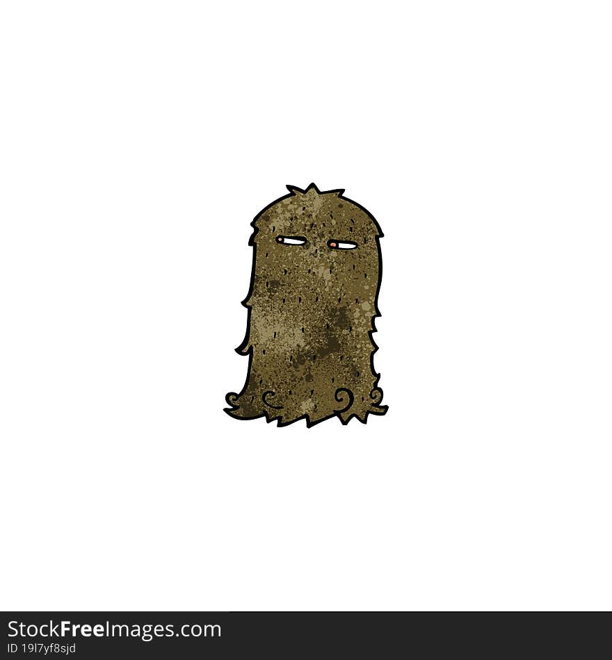 cartoon hairy monster