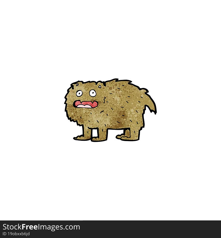 cartoon hairy beast