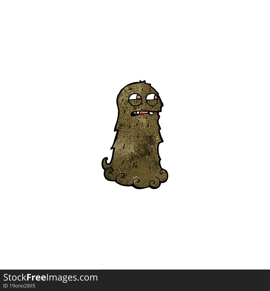 cartoon hairy monster