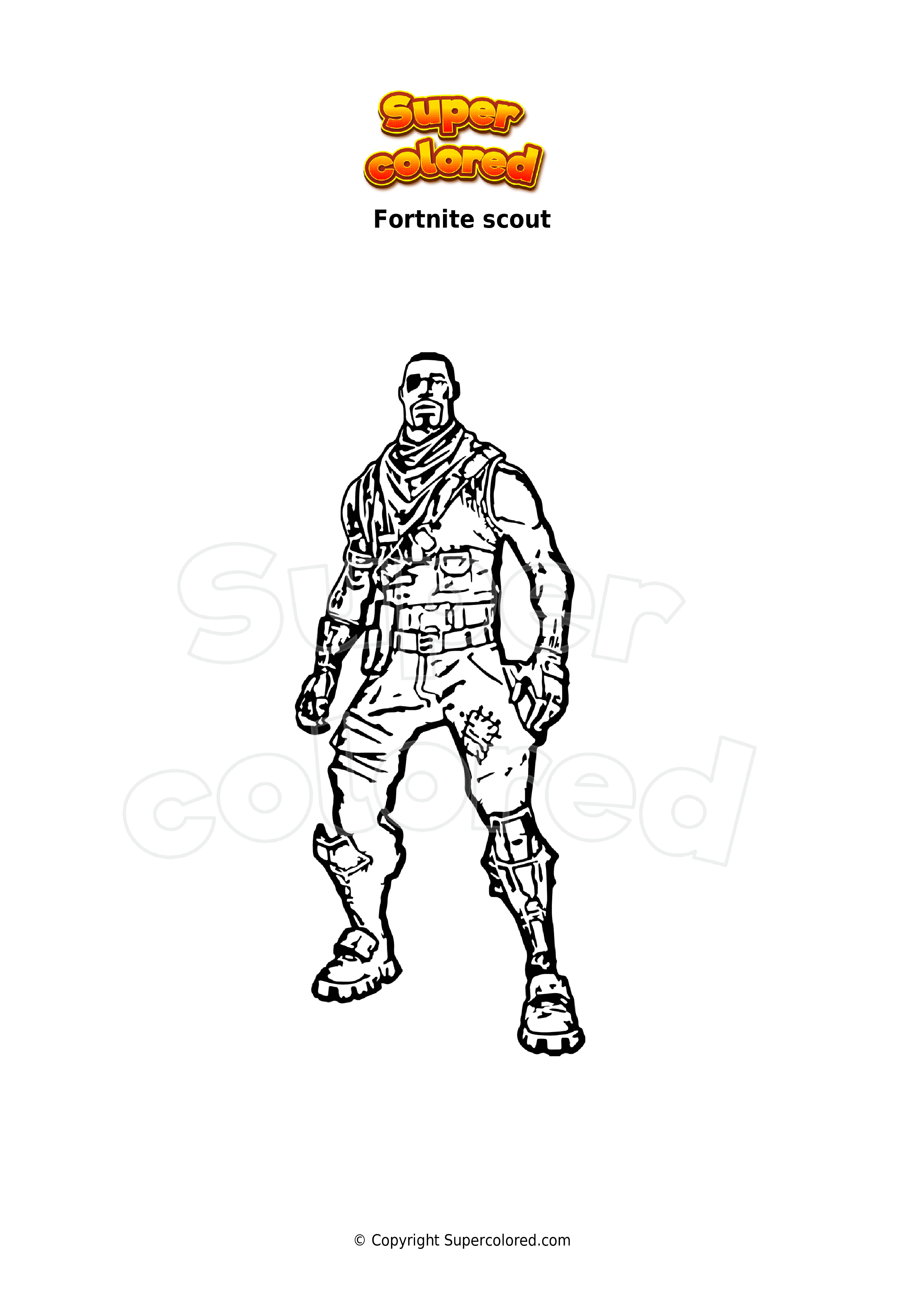 Coloring Page Fortnite Tactical Shotgun Coloring Pages