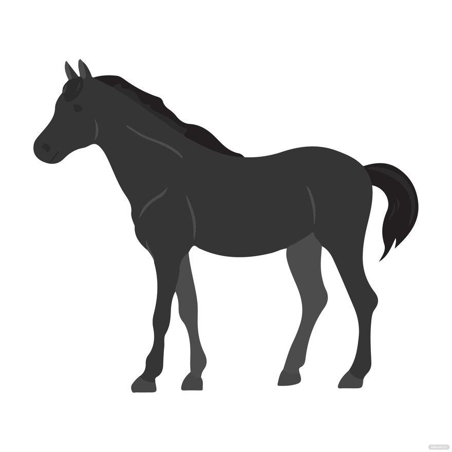 Black Horse clipart