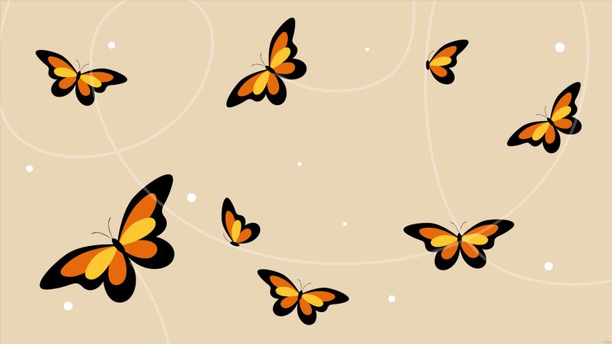 Butterflies Background - EPS, Illustrator, JPG, PNG, SVG 