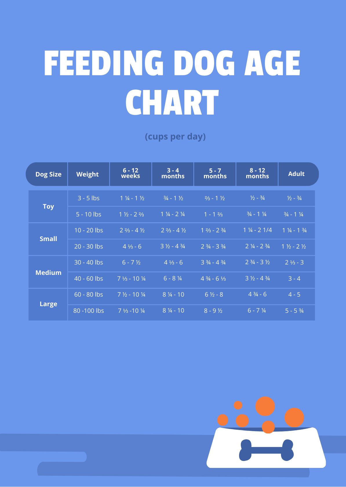 Feeding Dog Age Chart