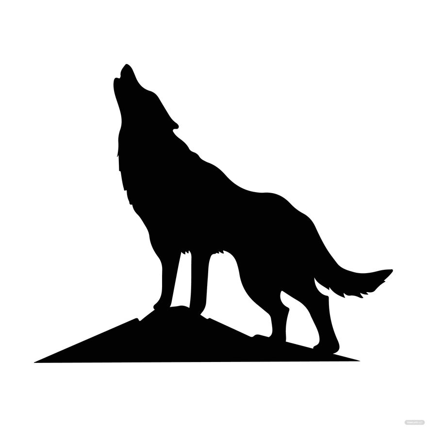 Black Wolf clipart