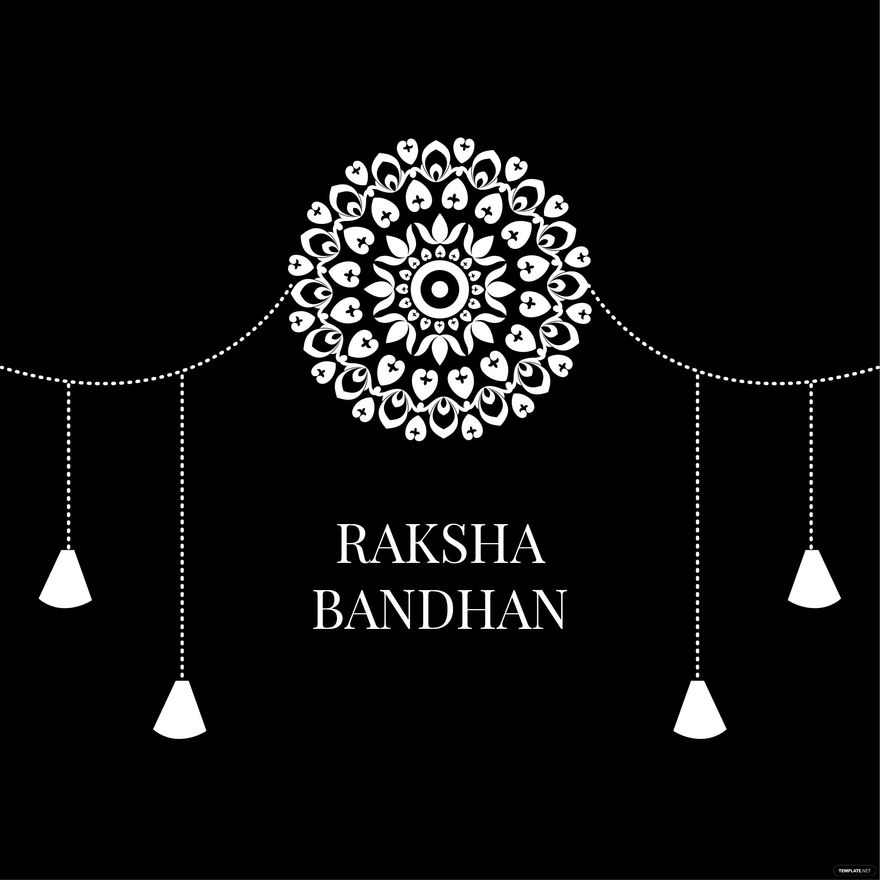 Black And White Raksha Bandhan Clipart