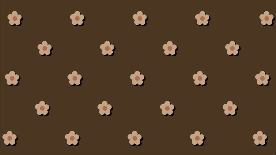 Brown Flower Background in Illustrator, EPS, SVG, JPG, PNG