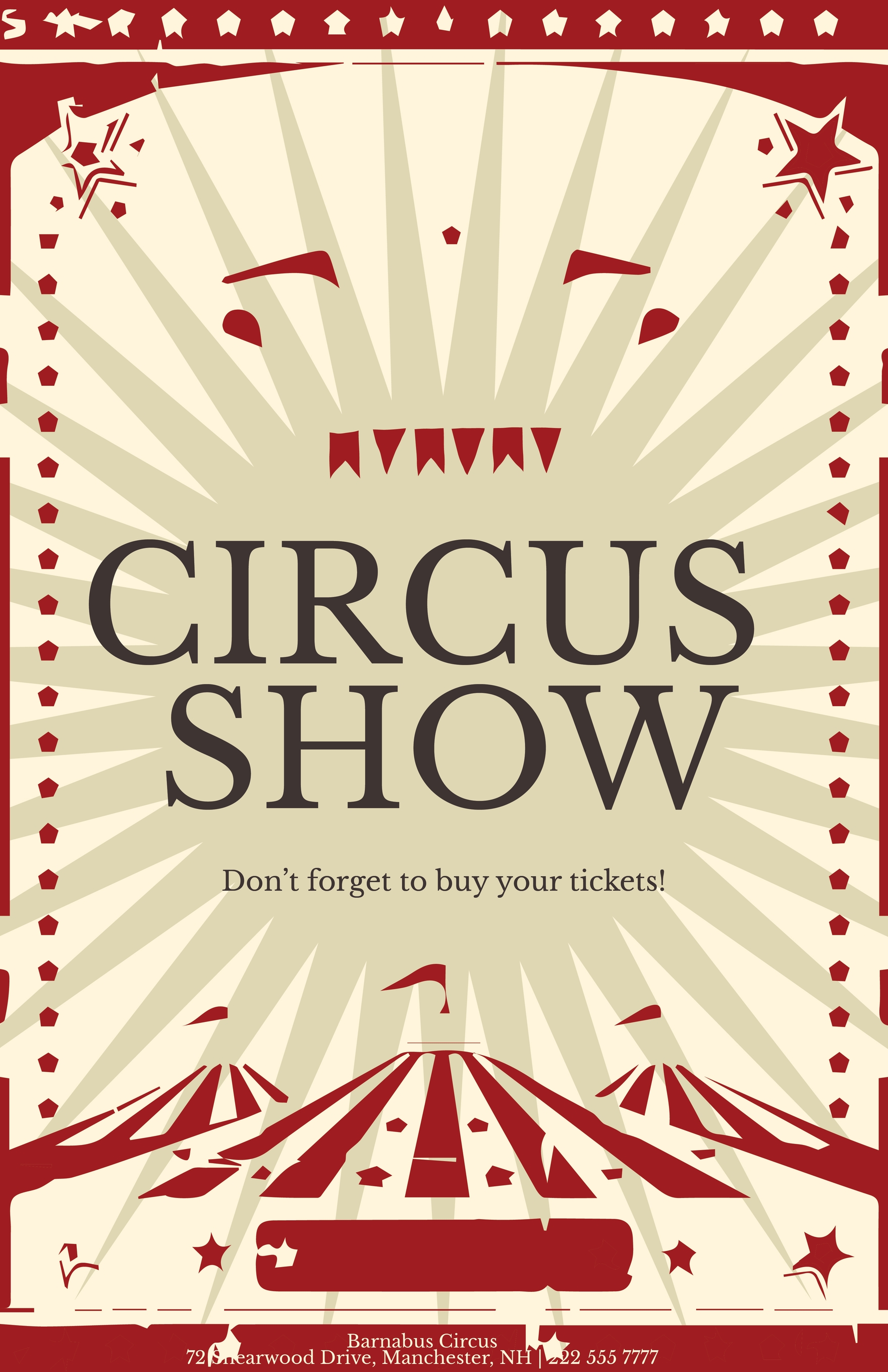 Vintage Circus Flyer Template