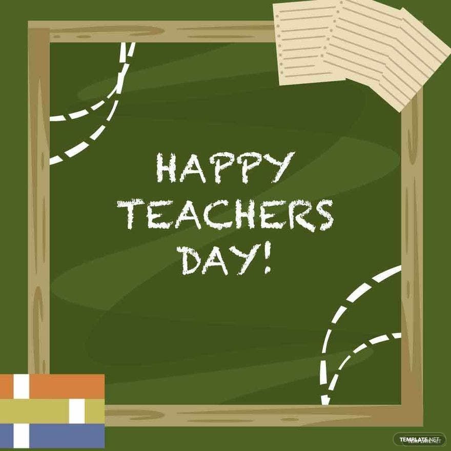 Teachers Day Border Vector