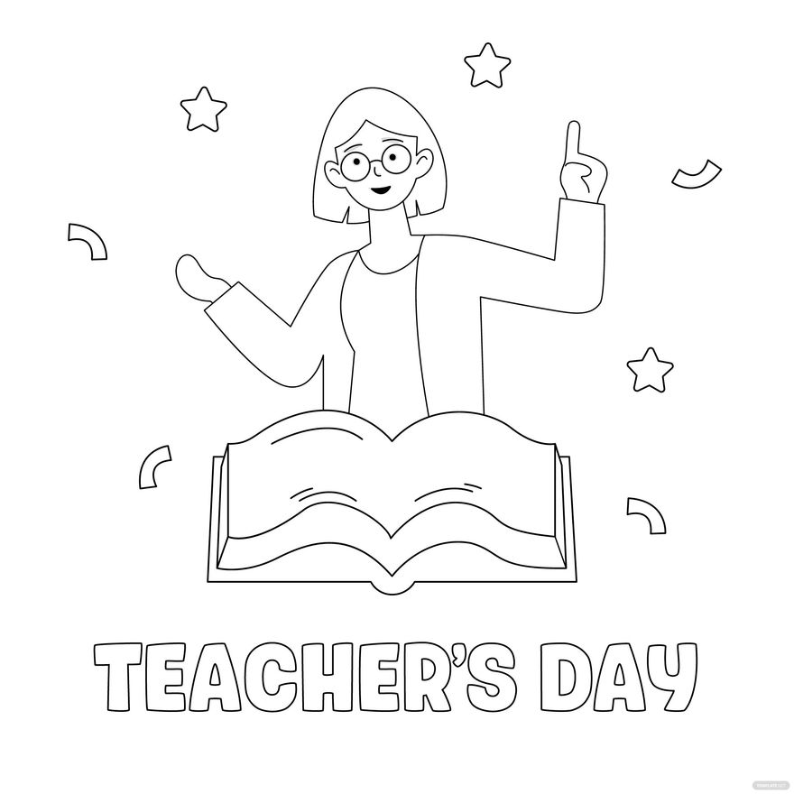 Happy Teachers Day Drawing in PSD, Illustrator, SVG, JPG, EPS, PNG - Download | Template.net