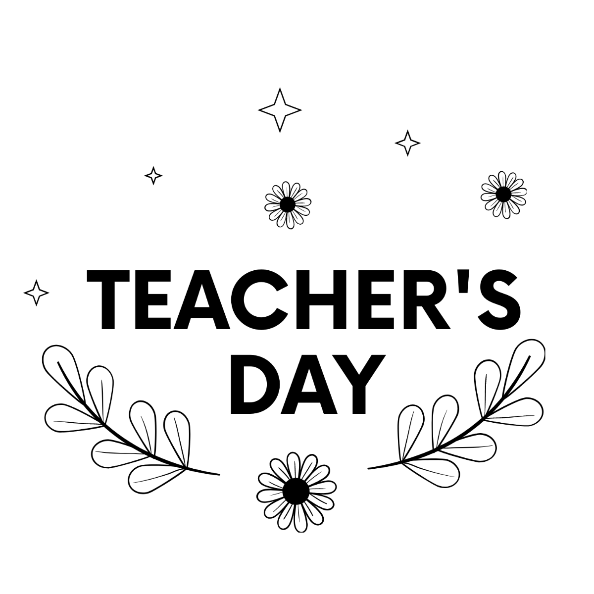 Happy Teachers Day Wish Drawing Template - Edit Online & Download