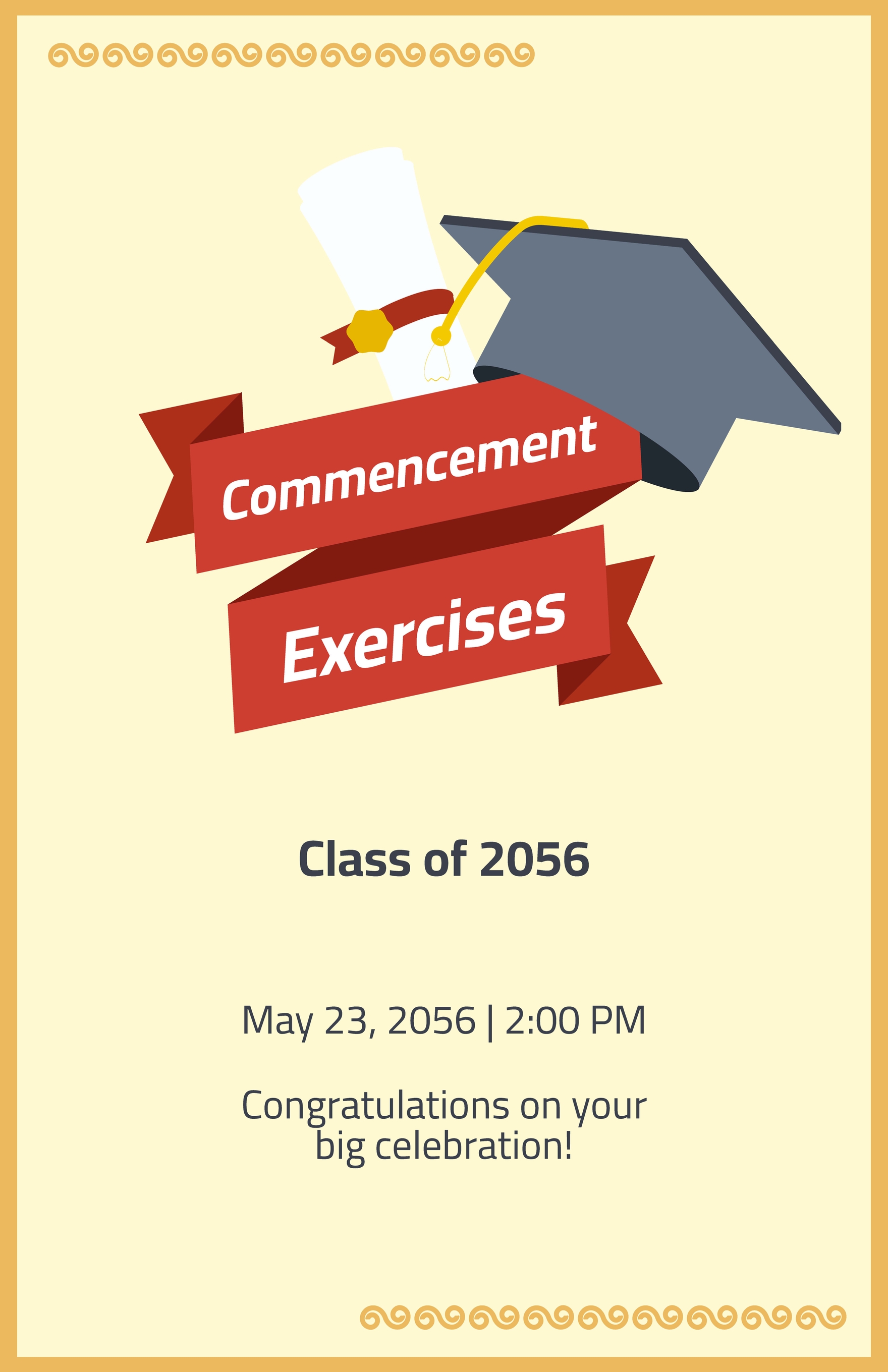 University Graduation Poster Template