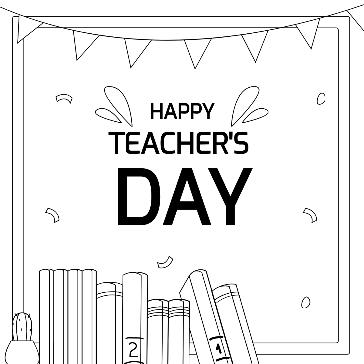 Teachers Day Art Drawing Template - Edit Online & Download