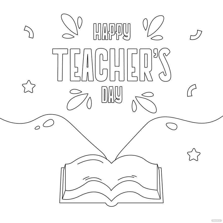 Teachers Day Graphic Drawing in PSD, Illustrator, SVG, JPG, EPS, PNG - Download | Template.net